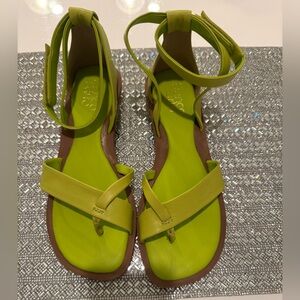 Franco Sarto Lime Green Sandals